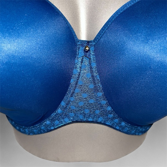 Freya Starlight Moulded Bra - Navy Blue w/ dots - 34J - Picture 5 of 9